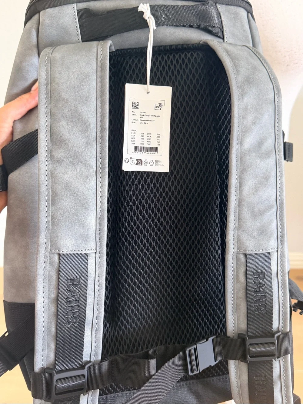 New Gray Utility Cargo Backpack Modern Everyday Carry